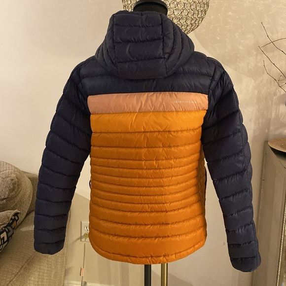 COTOPAXI FUEGO DOWN HOODED JKT Vibrant /Orange Navy Puffer Jacket size small - Picture 6 of 10